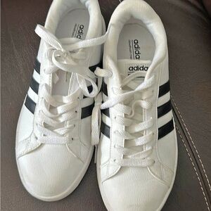 adidas White and Black Athletic Shoes
